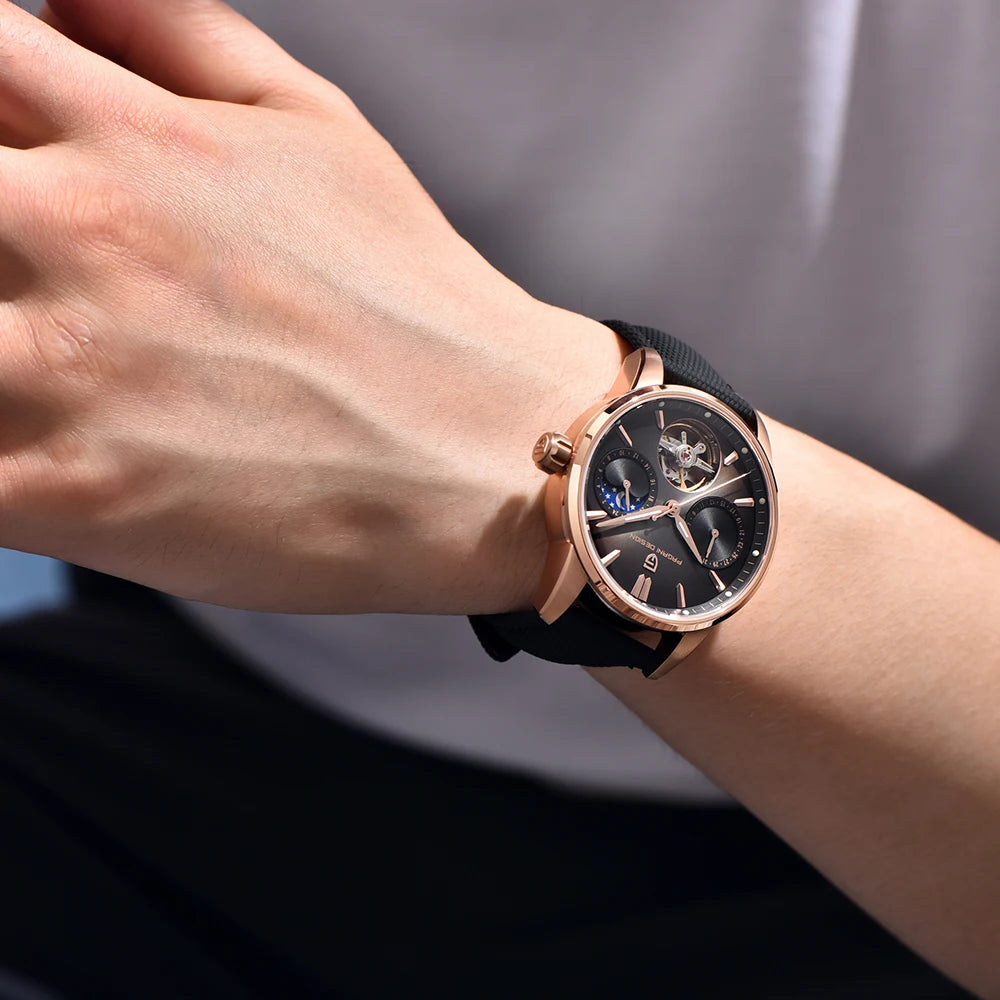 Pagani Design 2025 New 41MM Luxury Automatic Mechanical Men's Watch Stainless Steel 100m Waterproof Pilot Watch reloj hombre