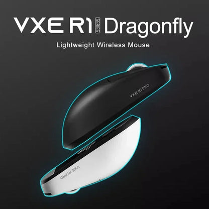 VXE Dragonfly R1 Pro MAX 2.4G Wireless Gaming Mouse PAW3395 26000DPI 3-mode Connection with Low Latency Wired Gaming Mouse