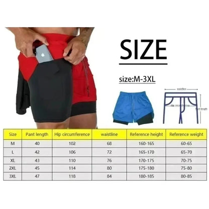 Dragon Ball Wukong Printed Double Layer Shorts for Men, Elastic Drawstring, Spring/Summer Breathable Sports and Fitness Shorts