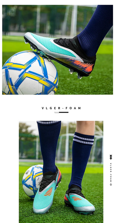 Nuove scarpe da calcio da uomo per partita e allenamento, tacchetti antiscivolo con tacchetti lunghi FG, ultraleggere da outdoor, sneaker, dropshipping
