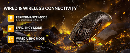 ATTACK SHARK R11 ULTRA szénszálas vezeték nélküli gaming egér, 8000Hz, PAW3950MAX, 42000DPI, 49g könnyű kivitel, 20000FPS, Nordic 52840