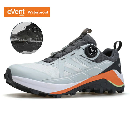 HUMTTO Men's Luxury Designer Trail Sneakers Anti-slip Sports Hiking Breathable Outdoor Trekking Boots