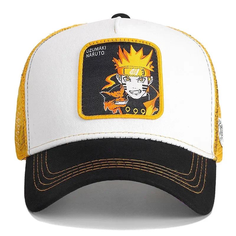 High Quality Naruto Snapback Baseball Cap Uchiha Itachi Anime Styles Cap Men Women Hip Hop Dad Adjustable Mesh Hat Trucker Hat