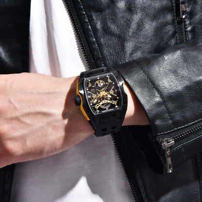 PAGANI DESIGN New Men's Watch Luxury Sapphire Crystal Stainless Steel Automatic Mechanical Watch Business Casual Skeleton Dial
