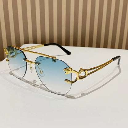 Dámské sluneční brýle bez obrouček, luxusní značkové, vintage, UV400, pánské sluneční brýle, Lunette, Shades De Soleil, Femme, Gafas De Sol Mujer, Lentes