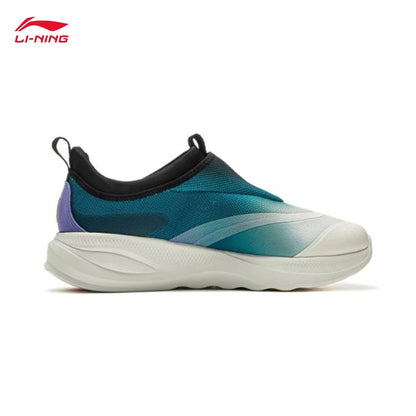 LI-NING SOFT GO 2 Zapatillas de senderismo sin cordones para hombre, suaves, con tacón grueso, cómodas, resistentes y deportivas casuales AGLV005