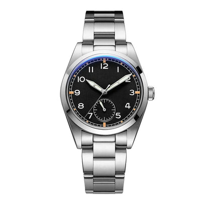Reloj de cuarzo ADDIESDIVE de 36mm para hombre VH60, luminoso BGW9, cristal abombado tipo burbuja, cubierta de vidrio, resistente al agua 10Bar, acero inoxidable