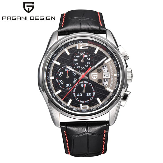 Cronógrafo PAGANI DESIGN para homem, quartzo multifunções, estilo militar de piloto, relógio masculino