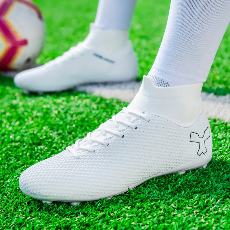 Chaussures de football de qualité pour hommes, chaussures de football résistantes pour garçons, chaussures de football légères pour enfants, baskets d'entraînement de futsal, crampons de football