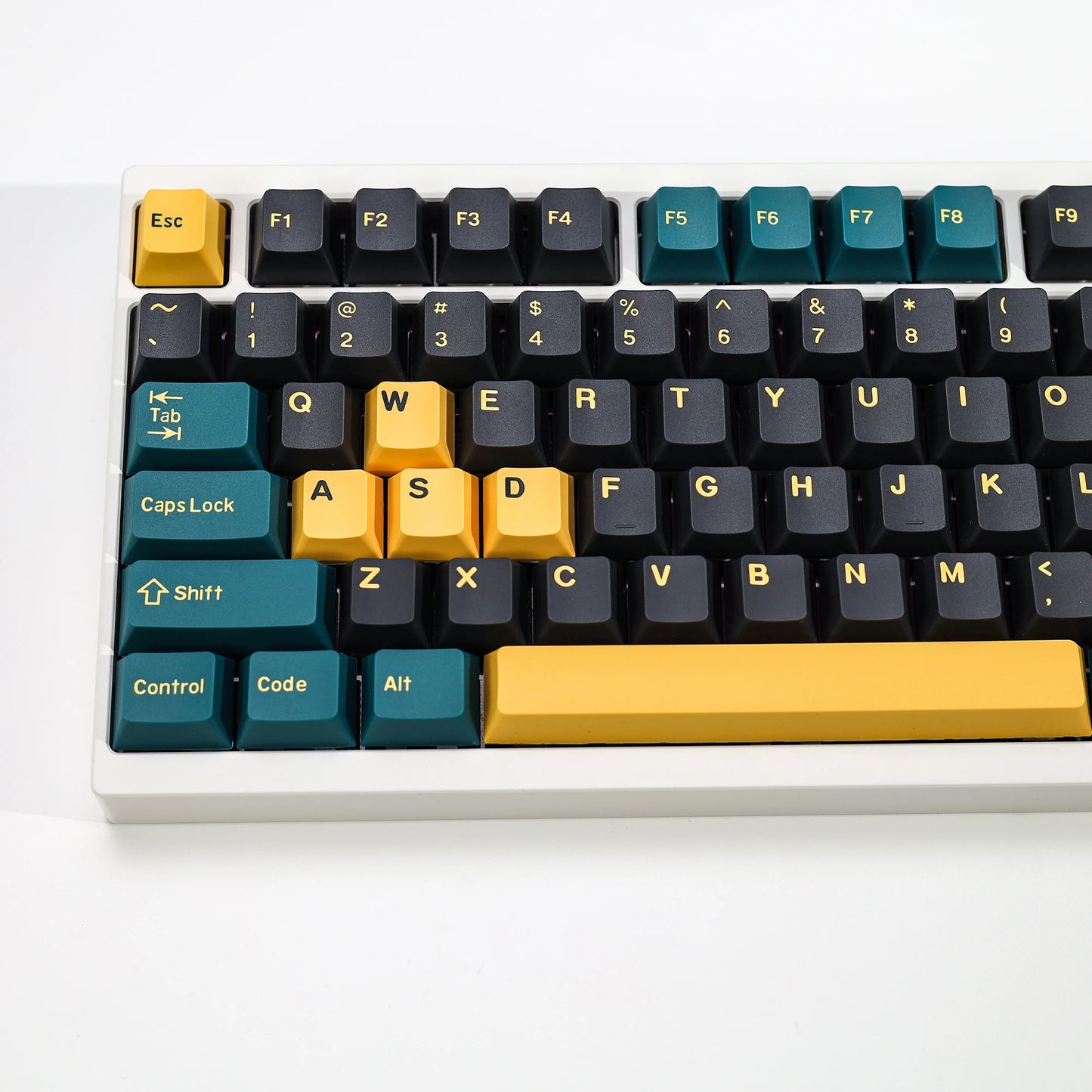 KBDiy GMK MarrsGreen Tastenkappen Retro PBT ISO Double-Shot Cherry-Profil Tastenkappen für MX-Switches Mechanische Gaming-Tastatur-Tastenkappen