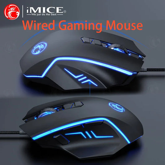 USB Wired Optical Gaming Mouse Ergonomic Mice 7200 DPI Gamer Mice 6 Buttons Gaming Mice for PC Gamer Computer Desktop