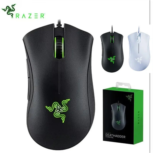 Razer DeathAdder Essential trådbunden gamingmus / trådbundna möss 6400DPI 5 oberoende knappar för bärbar dator och gaming-PC
