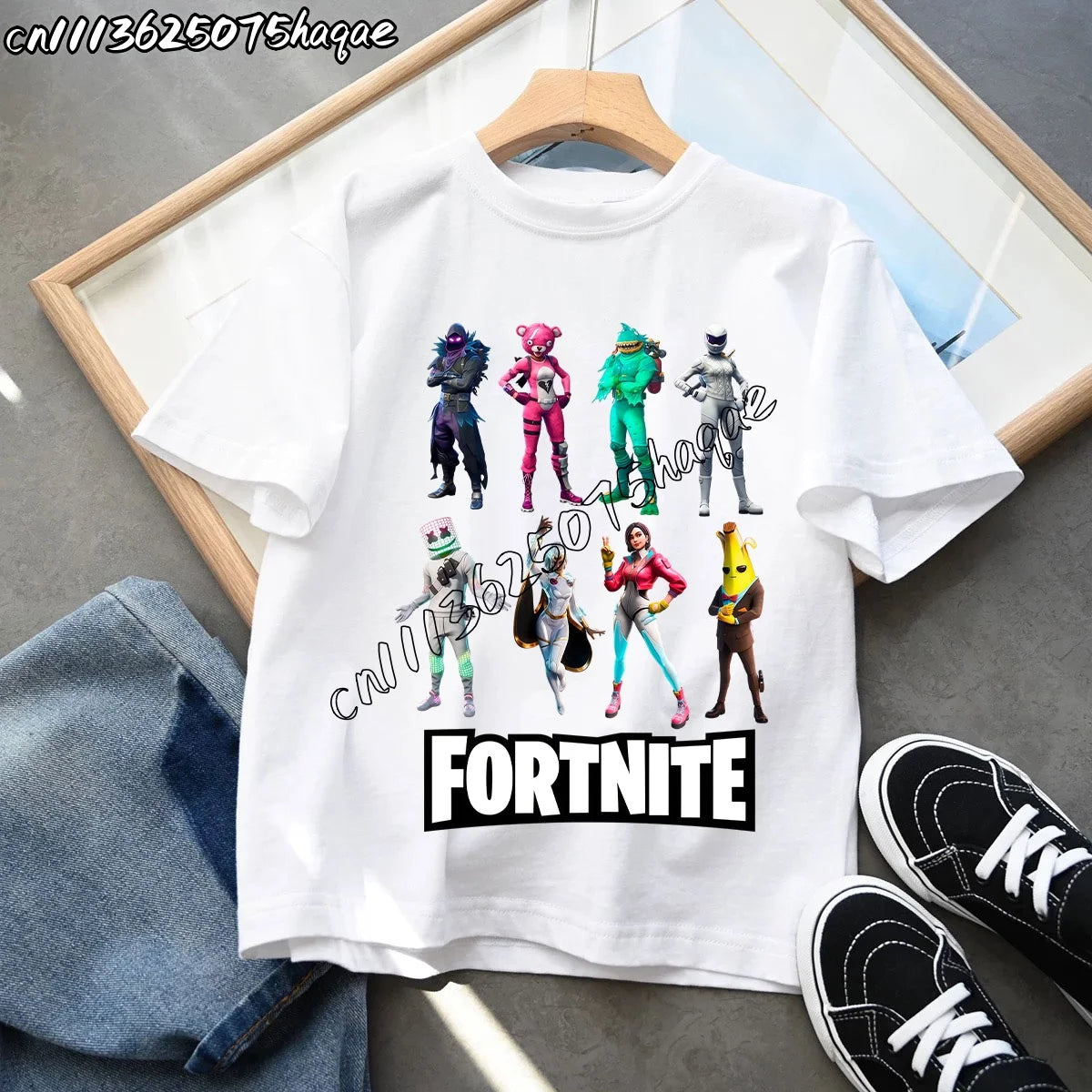 Summer New Fortnites Children T-shirts Cartoon Figure Graphic T-shirt Casual Sports Short Sleeves Sports Tops Kids Boys Clothing