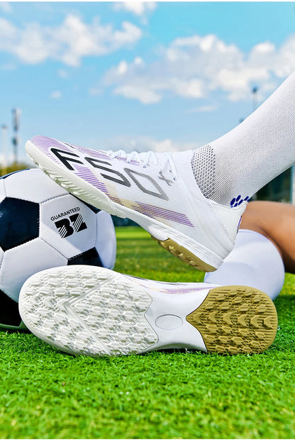 Neue Herren-Fußballschuhe, rutschfeste Indoor-Futsal-Fußballschuhe, Match-Rasenstollen, hochwertige Sneaker, Bestseller, High-Top, Outdoor