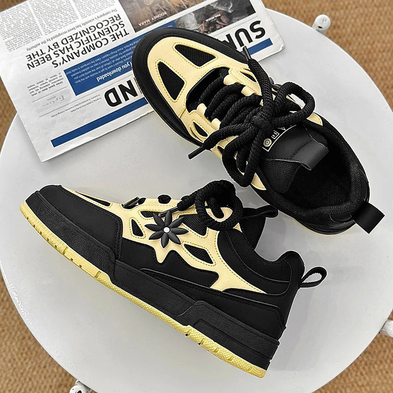 Mode Herrenschuhe Trend Street Skateboard-Schuhe Herren Luxusmarke Trainingssneaker Mesh atmungsaktive Freizeitschuhe Tenis Masculino