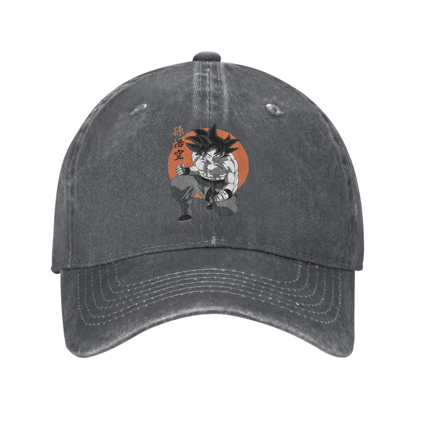 Classic DBZ dragon ball Goku Anime Baseball Caps Men Women Distressed Denim Washed Sun Cap Outdoor Running Adjustable Hats Cap, Produit gaming premium Fraquane