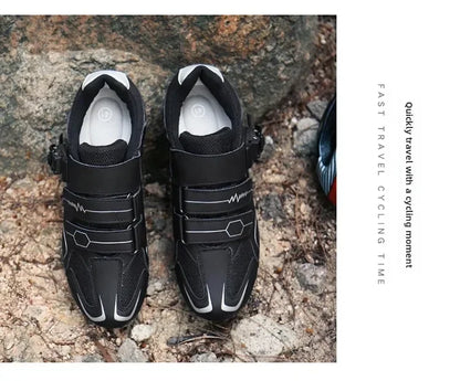 Unisex fietsschoenen met harde zool – 4-seizoenen racefietsschoenen met klikpedalen voor MTB en buitensporten