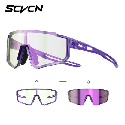 SCVCN Dívčí sportovní sluneční brýle Dětské cyklistické brýle Fotochromatické UV400 Chlapecké baseballové brýle Outdoorové brýle Sluneční brýle na běh a turistiku