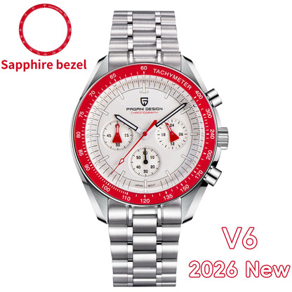 2026 New PAGANI DESIGN Mens Watches Panda Moon Watch Luxury Quartz Watch For Men Automatic Date Sport Chronograph Wristwatch Men