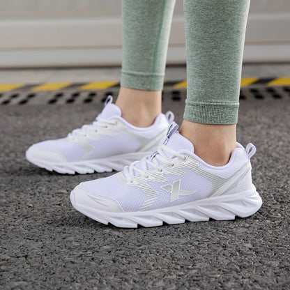 Xtep women's shoes running shoes wear-resistant casual sports shoes for women winter tennis female sneakers white 879318110073