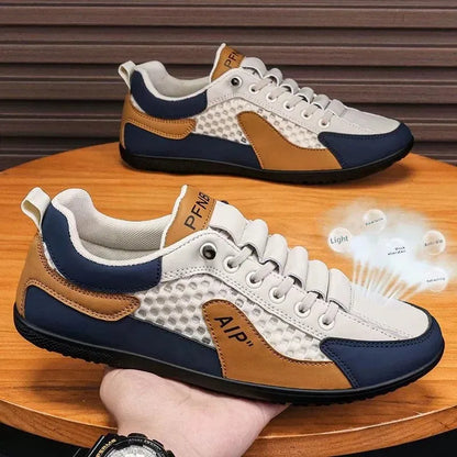 Sapatilhas desportivas casuais slip-on com atacadores para homem, em malha respirável, unissexo, para primavera e outono, corte baixo, sola plana e calçar rápido e fácil