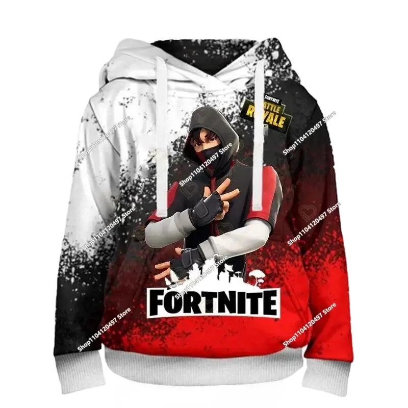 Boys and Girls Hoodies Fortnite Children's Pullover 3D Printed Hoodies Battle Royale Men's Hoodies Autumn Fashion Kids Clothing
