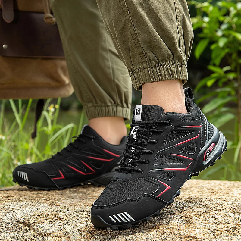 Men's Waterproof Hiking Shoes Non-Slip Hunting Boots Outdoor Tactical Training Sports Shoes Men Walking Hiking Travel Shoes