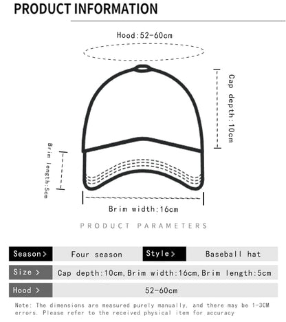 Unisex Flat Eave Embroidered Letters Baseball Hats Breathable Korean Sunshade Quick Drying Peaked Caps Niche Versatile ins