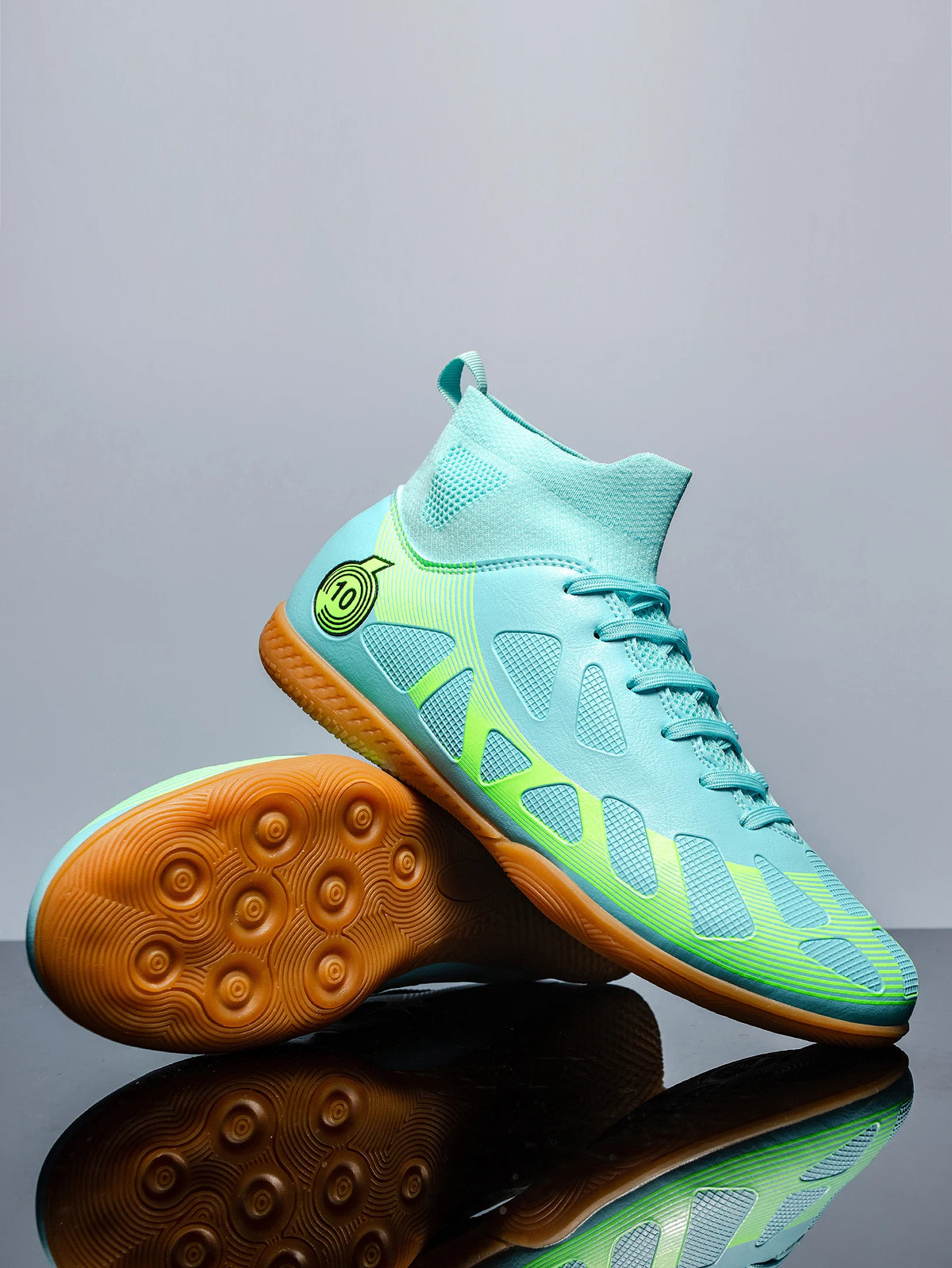 Chaussures de football de sport pour homme, à semelle plate, d'intérieur, montantes pour adultes, résistantes à l'usure, chaussures d'entraînement, pour adolescents, antidérapantes