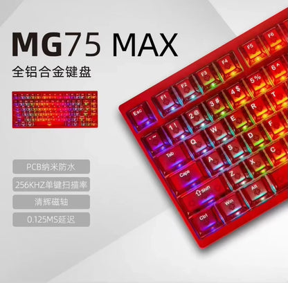 IROK MG75 PRO Mechanical Keyboard Magnetic Switch Aluminum RGB Hot Swap RT0.005 Quick Dismantling Structure Customized Pc Gifts