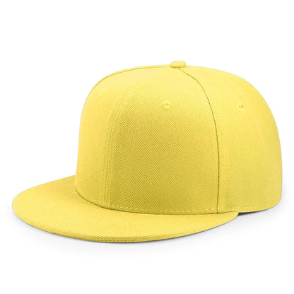 Hurtowa sprzedaż 40 kolorów regulowanych czapek z płaskim daszkiem typu snapback – damskie modne czapki baseballowe z poliestru, męskie czapki sportowe w stylu hip-hopowym
