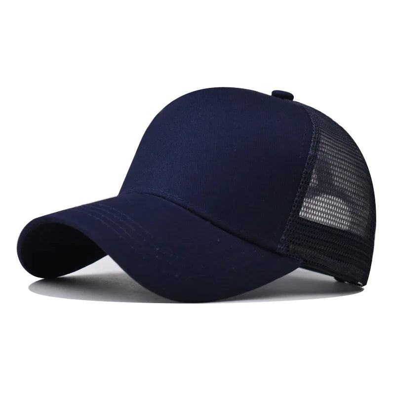 Baseballkasket til voksne Netkasket Lavt buet skygge Hat Unisex Sommerhat Åndbar hat med skygge Forår/efterår-kasket Hiphop-kasket med tæt pasform