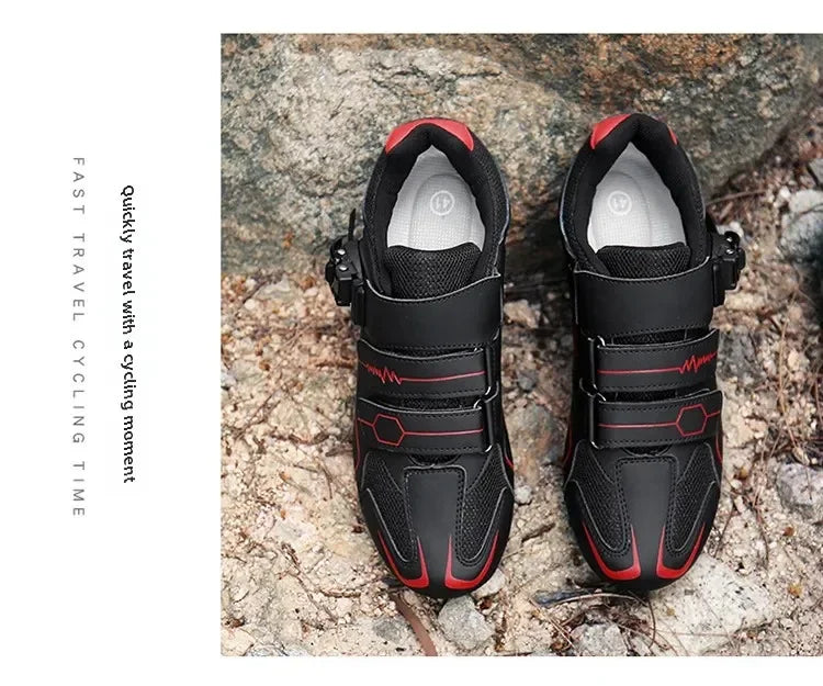 Unisex fietsschoenen met harde zool – 4-seizoenen racefietsschoenen met klikpedalen voor MTB en buitensporten