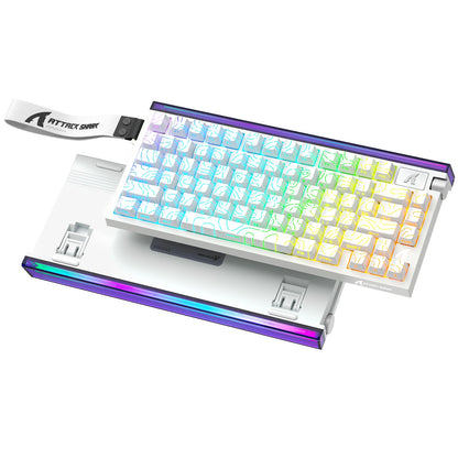 ATTACK SHARK R85 HE 8000Hz RGB Rapid-Trigger-Tastatur, 0.005mm RT-Genauigkeit, kabelgebundene Gaming-Tastatur, magnetischer Hall-Effect-Switch