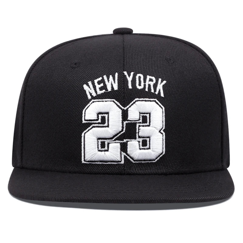 Digital 23 3D Embroidered Fashion Baseball Hat Sports Sunshade Hat Snapback Cap Adjustable Unisex Sun Cowboy Hat