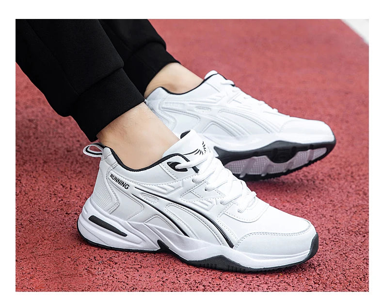 Men's classic retro casual sports shoes Four seasons soft-sole waterproof outdoor youth running shoes breathable light sneakers