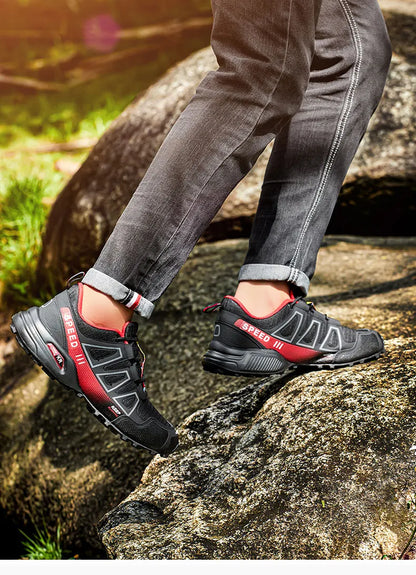 Chaussures de randonnée pour homme, imperméables, à lacets, pour le plein air ; chaussures de sport ; chaussures de vélo décontractées pour femme ; chaussures d'entraînement tactiques antidérapantes pour le terrain
