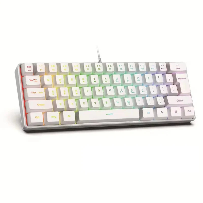 2026 New Best-Selling Portable Wired Mini-Mechanical Keyboard K61 Mini-Keyboard, Suitable For Playing Games, Compact And Conveni