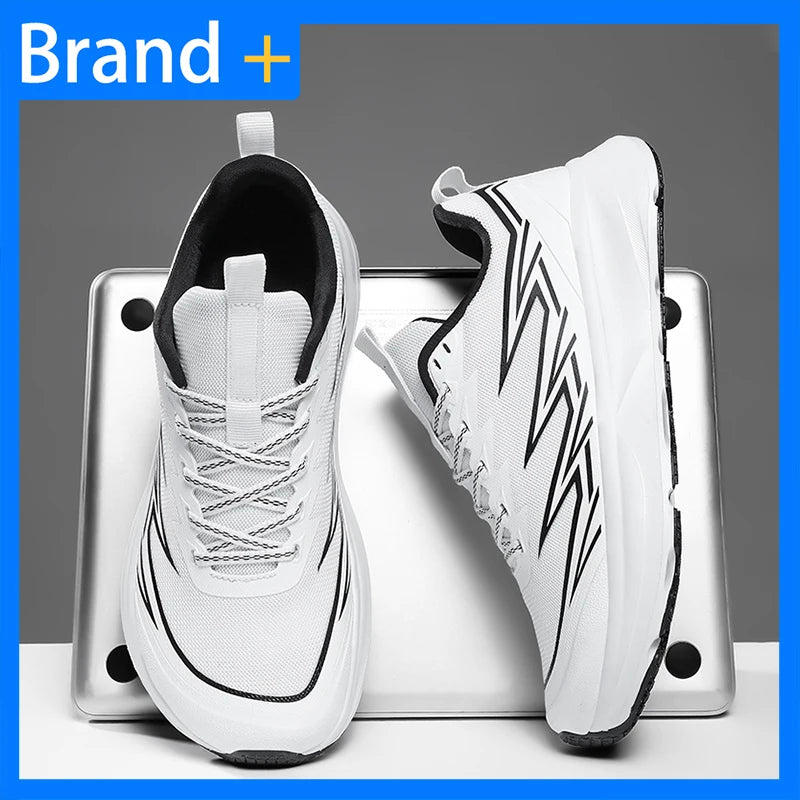 Chaussures de sport pour homme, forme large, confortables, en mesh respirant, pour le fitness en plein air et les trajets quotidiens, polyvalentes