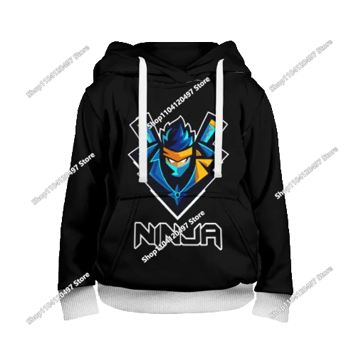 2025 Neuer Fortnite-Hoodie mit 3D-Print für Herren, Harajuku, langärmeliges Oversized-Sweatshirt, Unisex-Cosplay-Kleidung