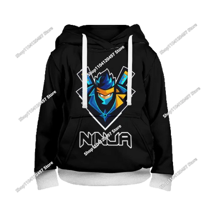 2025 Neuer Fortnite-Hoodie mit 3D-Print für Herren, Harajuku, langärmeliges Oversized-Sweatshirt, Unisex-Cosplay-Kleidung