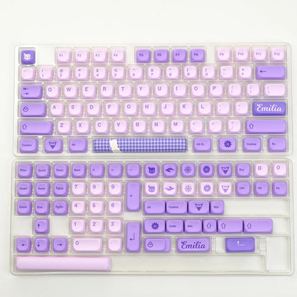 KBDiy KOA Profile Keycap GMK Style Retro 9009 Theme PBT Keycaps For Mechanical Keyboard Gaming KIT Korean 139 Keys ISO Key Cap