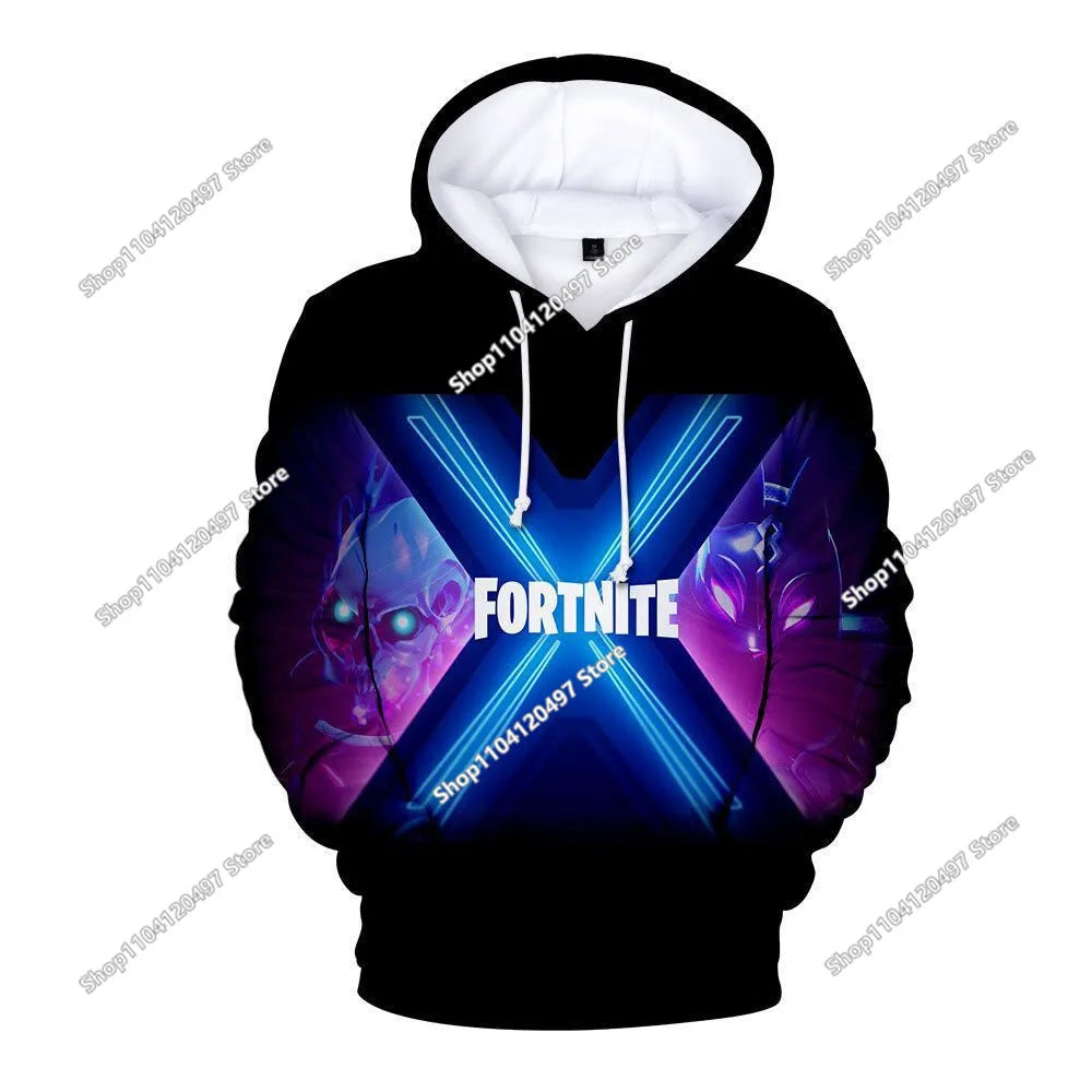 Fortnites Cosplay Sweatshirt Game 3D Printed Unisex Hoodie Casual Coat Anime Peripheral Kawaii Jacket Children Clothing Gifts