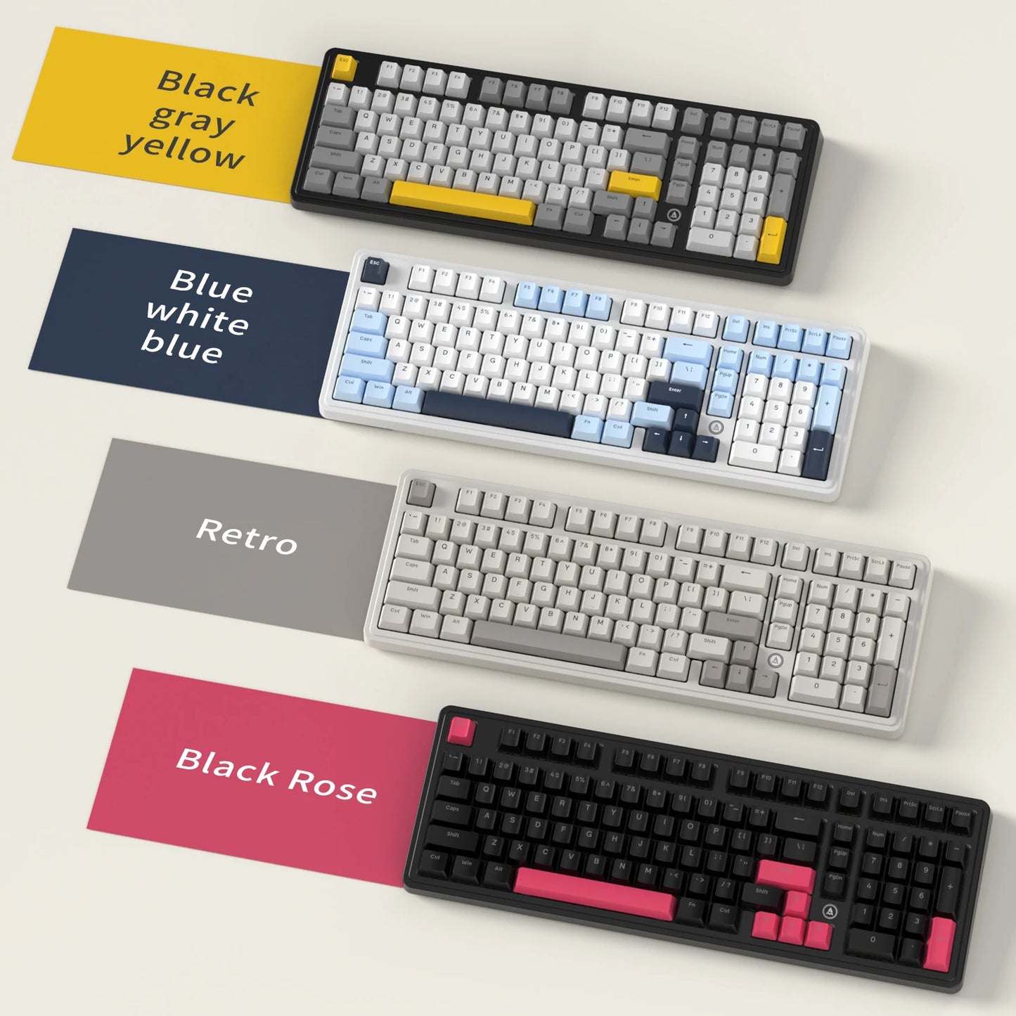 AJAZZ AK980 Wired Mechanical Keyboard Hot Swap Gasket RGB Low Noise Ergonomics Office Gaming Keyboard Customized PC Accessories