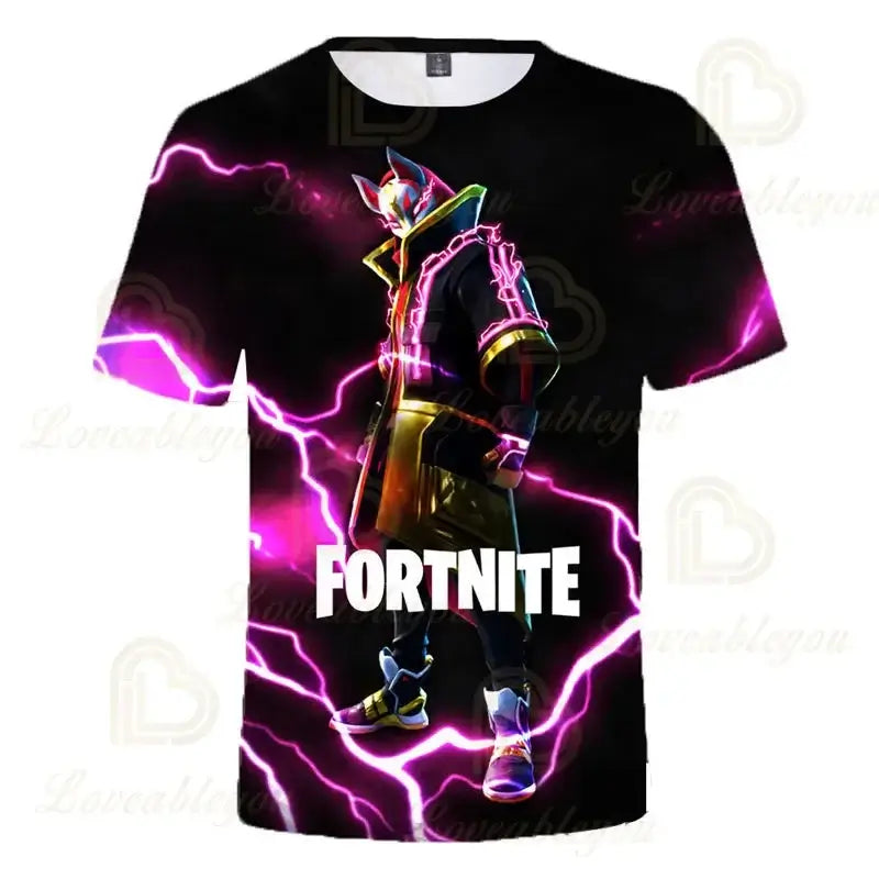 Fortnite Men and Women Victory Children's Wear Battle Royale 3d Swearshirt Boys Girls Clothes Tops Kids T-shirt Hero Teen Tops