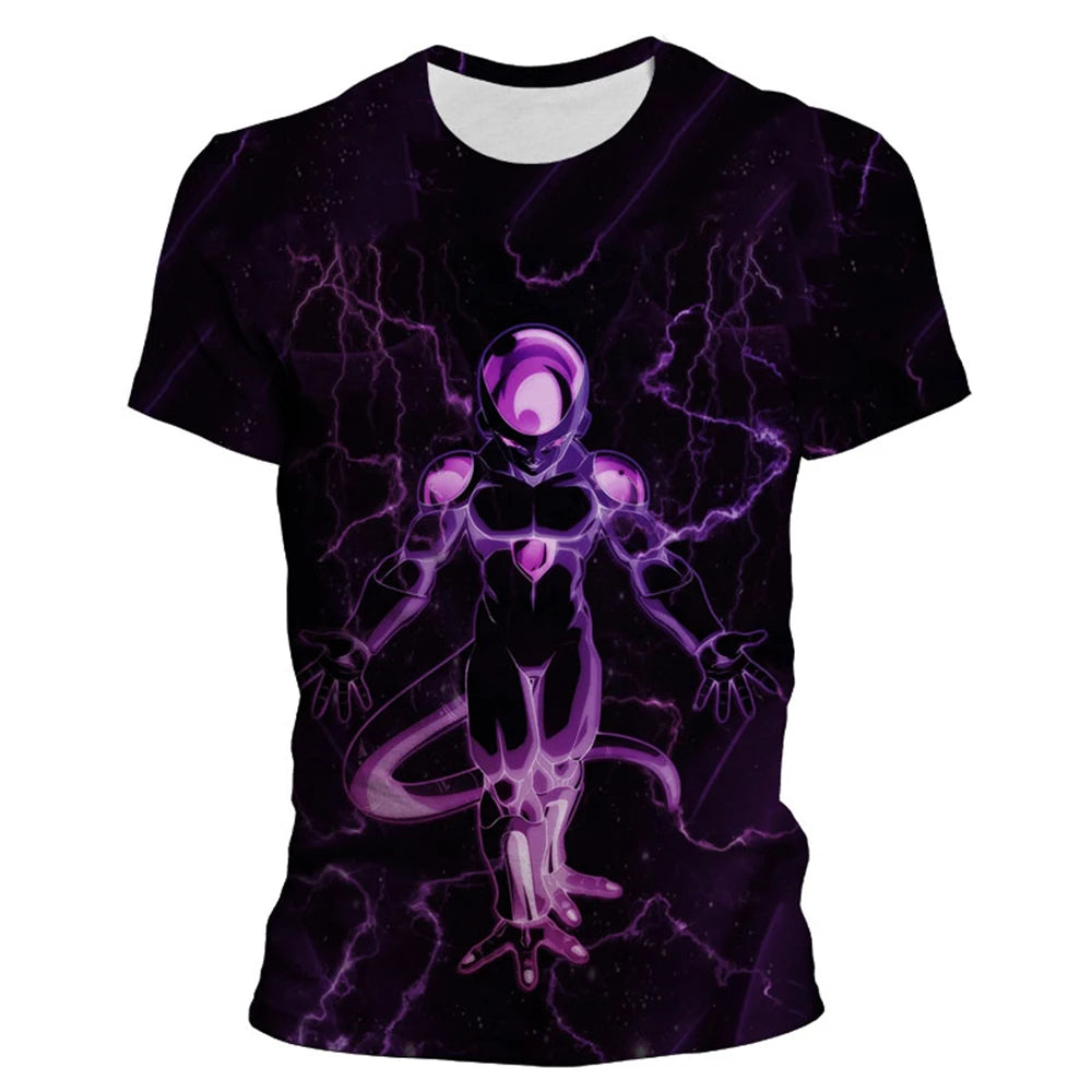 Men's Short Sleeved Cartoon 7 Dragon Ball Z T-shirt Children's Top T-shirt Children's Clothing Summer Short Sleeved Casual Wear