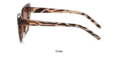 Módní sluneční brýle Cat Eye pro ženy, vintage sluneční brýle, dámské brýle s rámem Cateye, zrcadlové, retro, luxusní, cestovní, s přechodem barev, Oculos De Sol