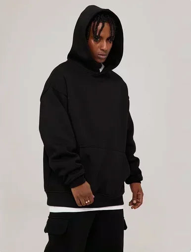 Conjunto de sudadera con capucha negra Dragon Ball Z Frieza Golden Form con estampado trasero de efecto de energía morada en algodón y diseño con logotipo M