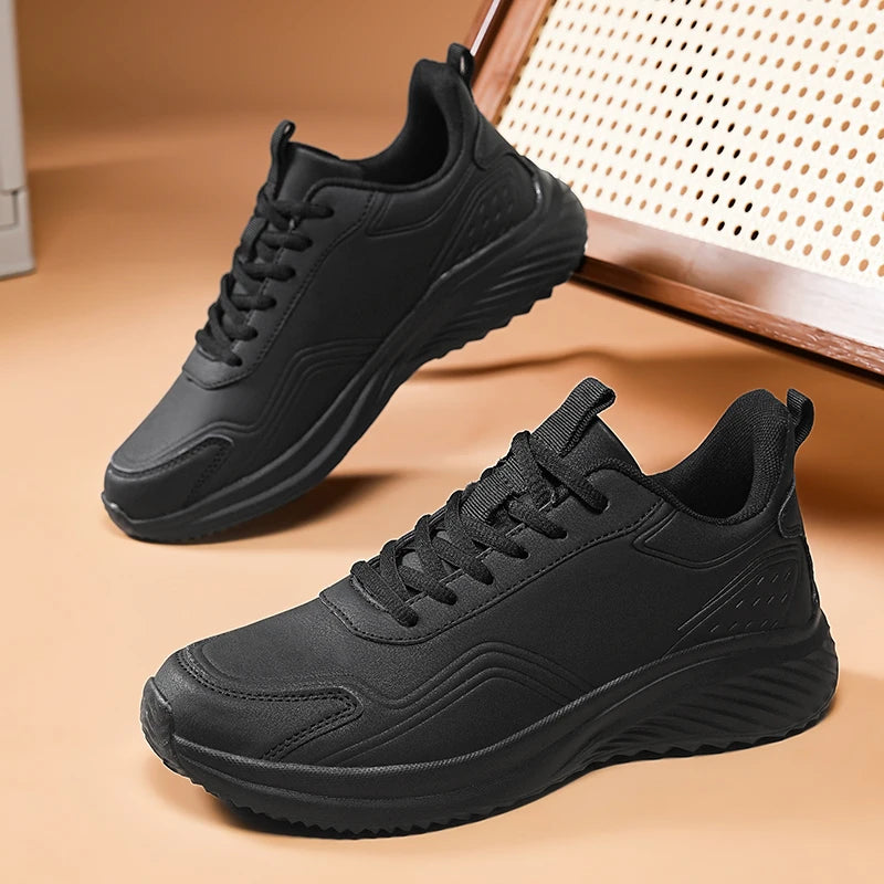 Autumn and Winter Men's Waterproof Sneakers, Soft and Cushion Sport Shoes for Walking, Plus Size 39-48 Casual Shoes for Men
