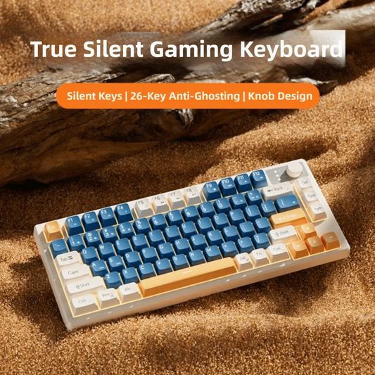 Wired Connection Gaming Mechanical Keyboard Compact Layout 75 Layout Mechanical Feel Keyboard Ultra-Quiet